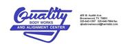 Quality Body Works 405 W. Austin Ave., Brownwood, TX 76801 Quality Body Works Logo