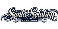 Santa Solution Auto Shop Logo