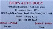 Bob's Auto Body & Refinishing Logo