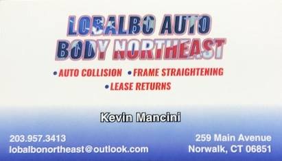Lobalbo Auto Body Northeast LLC 259 Main Ave, Norwalk, CT 06851 Lobalbo Auto Body Northeast LLC Logo