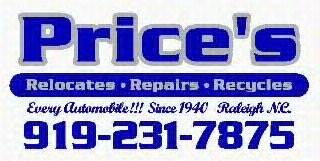 Prices Paint and Body 221 Russ St, Raleigh, NC 27610 Prices Paint and Body Logo
