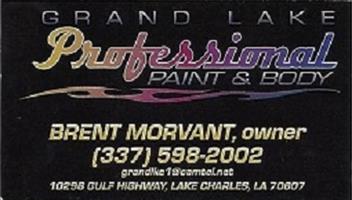 Grand Lake Professional Paint & Body 10296 Gulf Hwy., Lake Charles, LA 70607 Grand Lake Professional Paint & Body Logo