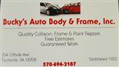 Bucky's Auto Body & Frame 254 Cliffside Ave, Trucksville, PA 18708 Bucky's Auto Body & Frame Logo