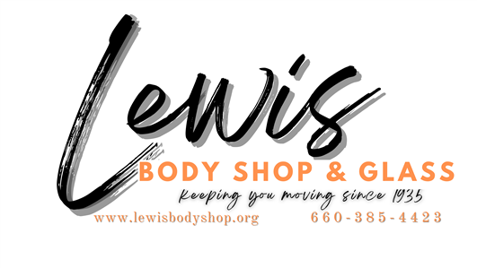 Lewis Body Shop and Glass Logo