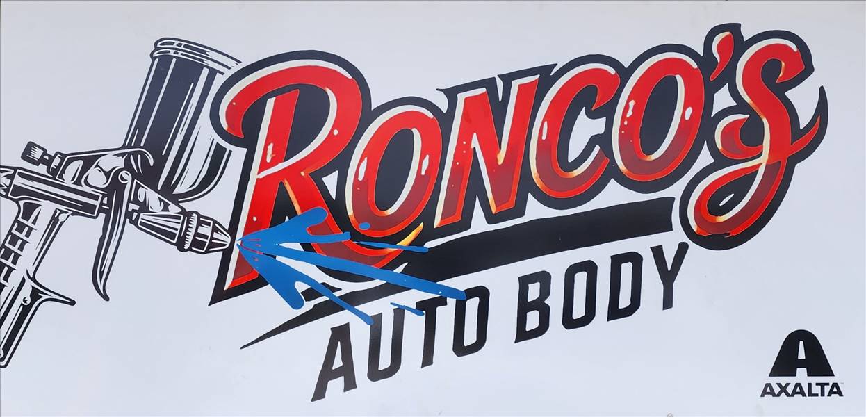 Ronco's Autobody 500 W. Union Ave Suite B, Litchfield, IL 62056 Ronco's Autobody Logo
